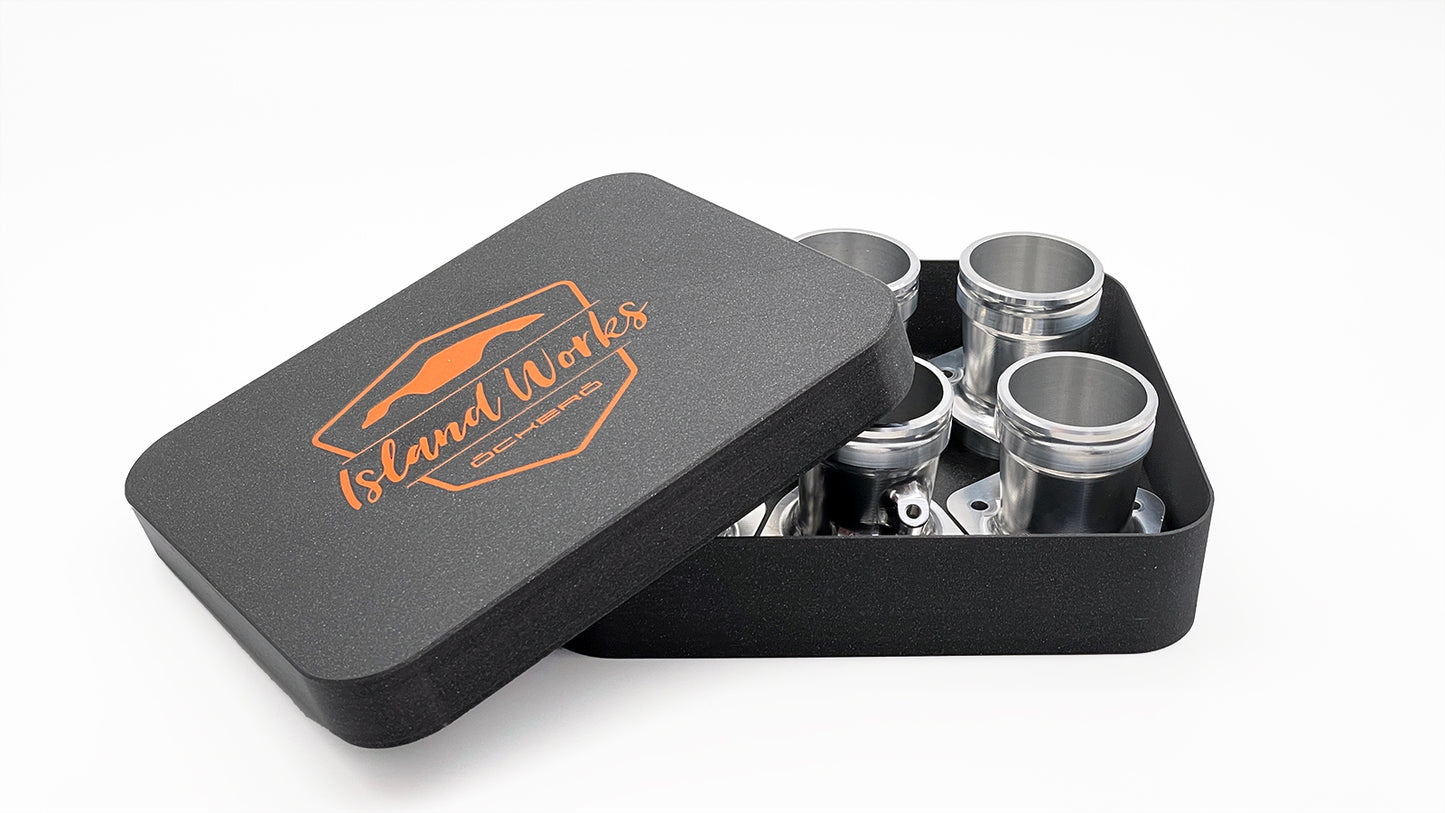 Billet Intake Runners for Porsche 964/993 in 3d printed gift box black_orange