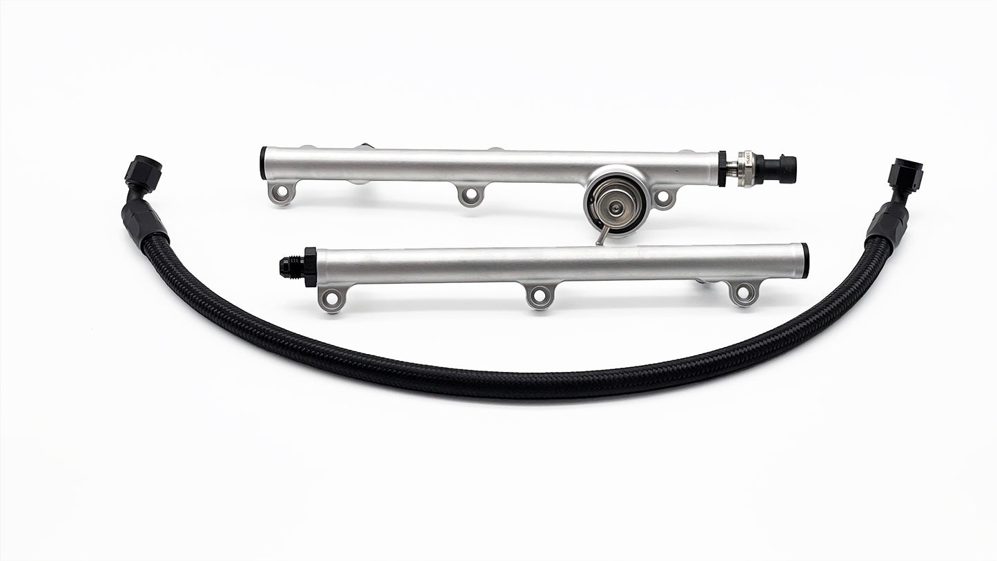 IslandWorks Precision Fuel Rail & Regulator disassembled